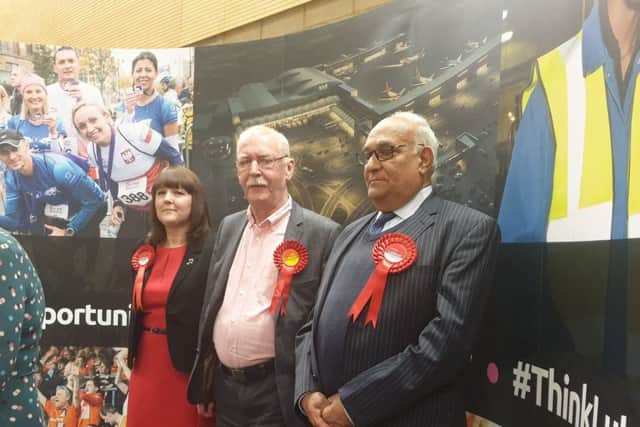 Mahmood Hussain (Lab), David Taylor (Lab) and Sian Timoney (Lab) were elected in Farley ward