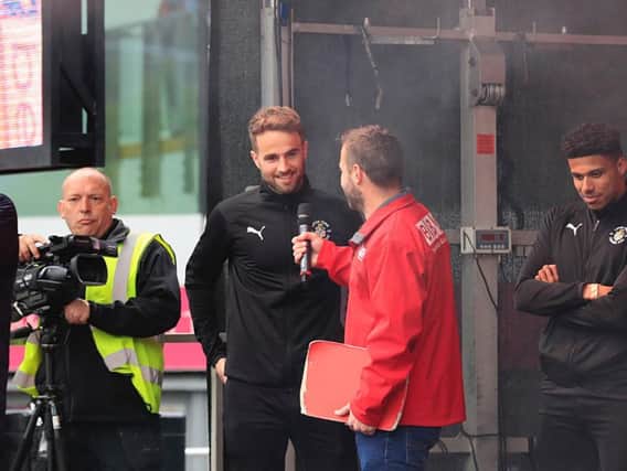 Andrew Shinnie interviewed on stage at the weekend