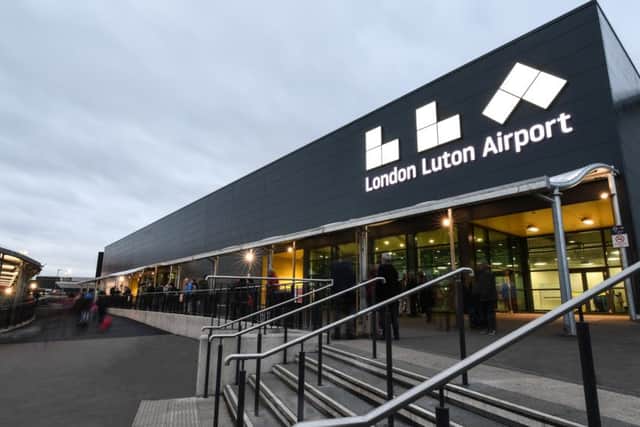 London Luton Airport Terminal exterior. Photo by London Luton Airport