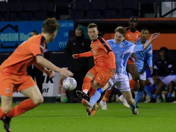 Jake Peck was part of the Hatters youth team last season