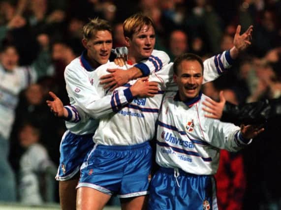 John Hartson was on target the last time Luton faced Middlesbrough at Kenilworth Road
