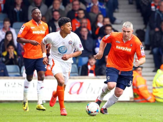 Steve McNulty in action for the Hatters