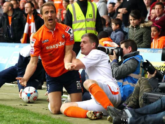Paul Benson in his days as a Luton Town player