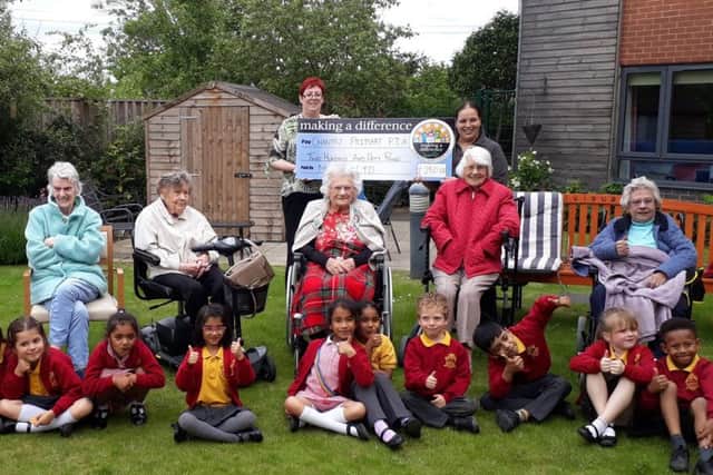 An intergenerational project between Chantry Primary Academy and  Dukeminster retirement home has been boosted by a donation from Nisa Local