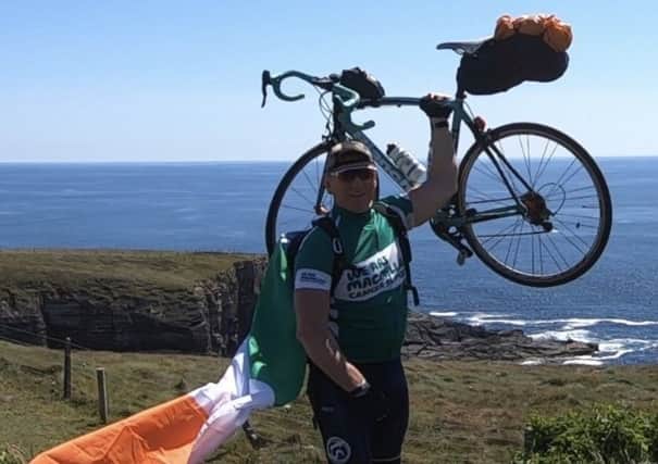 Done it! Gary cycled between Irelands furthest north and south tips.