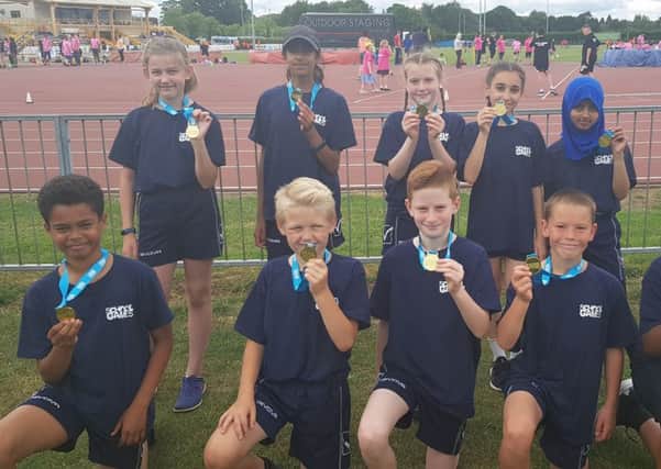 The Wigmore Primary pupils with their golf medals.