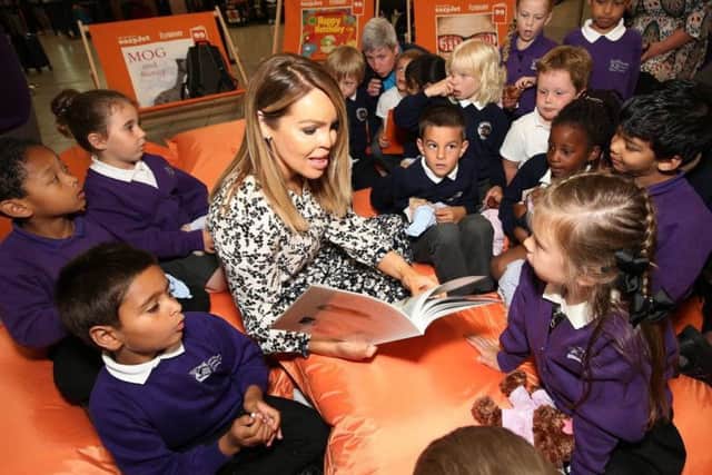 Katie Piper at the launch of easyJet's flying libraries PNL-190717-091143001