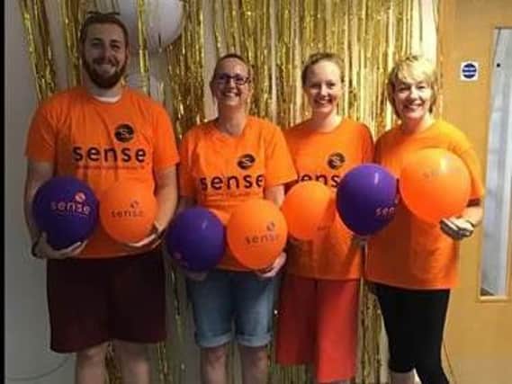 Cameron Russell, Claire Ireson, Cara Wharton and Carol Saunders will be doing the skydive to raise money for Sense