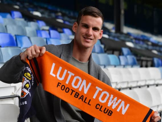 Luton Town's record new signing Simon Sluga