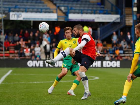 Elliot Lee in action against Norwich