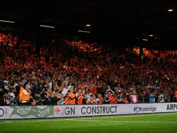 A sold out Kenilworth Road reacts to Town's 3-3 draw on Friday night