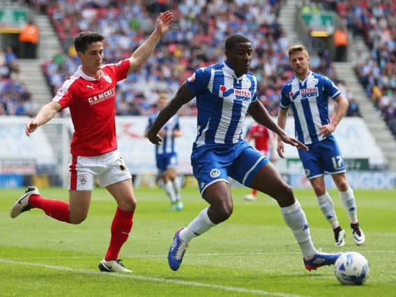 Donervon Daniels during his days with Wigan Athletic