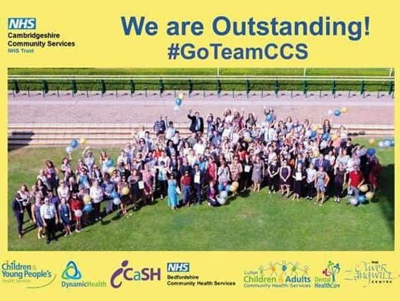 Cambridgeshire Community Services NHS Trust rated Outstanding
