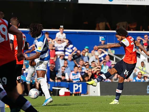 Izzy Brown goes for goal against QPR on Saturday