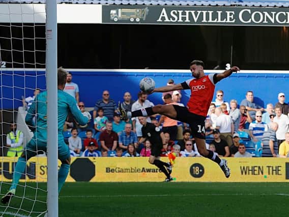 Harry Cornick sets up James Collins for his goal at QPR on Saturday