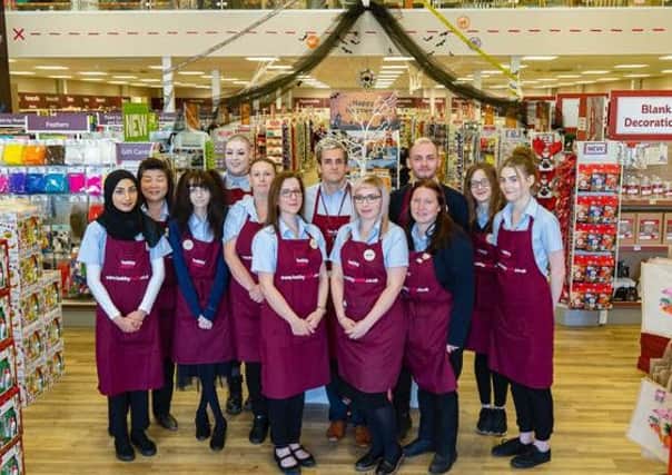 Hobbycraft staff for the new Luton store