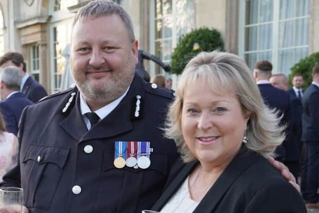 Chief Constable Garry Forsyth and Police and Crime Commissioner Kathryn Holloway