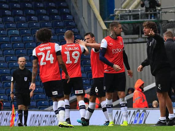 Matty Pearson gets the plaudits after scoring at Blackburn on Saturday