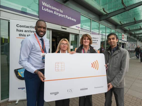 Pay as you go with contactless has been launched at Luton Airport Parkway station. Photo by Peter Alvey
