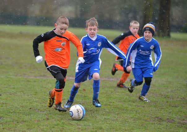 Action from Mid Beds Tigers v Barton Rovers Youth. Pic: June Essex.
