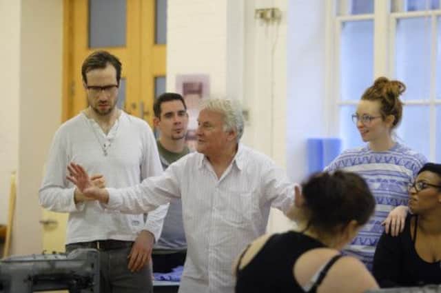 Richard Eyre in rehearsals of The Pajama Game. Photo by Catherine Ashmore.