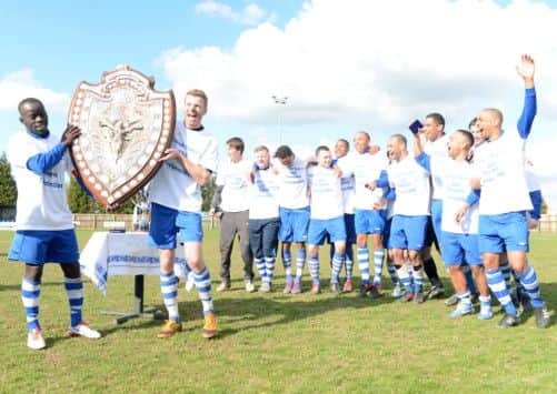 Dunstable Town celebrate their title win