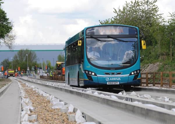 Guided busway - photography by Gareth Owen