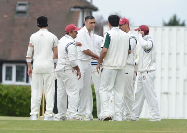 Luton Town & Indians celebrate a wicket