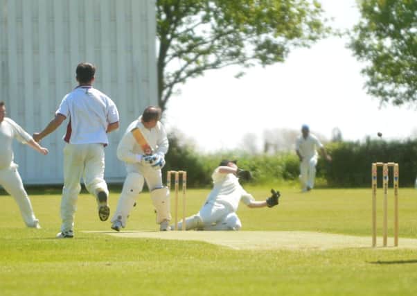 Action from Lutonian II's match against Caldecote on Sunday