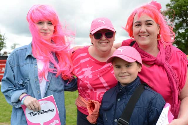 Some of the crowd at Race for Life at Luton's Stockwood Park on Sunday