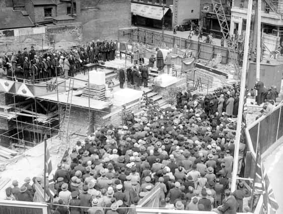 Luton Town Hall stone-laying 1935