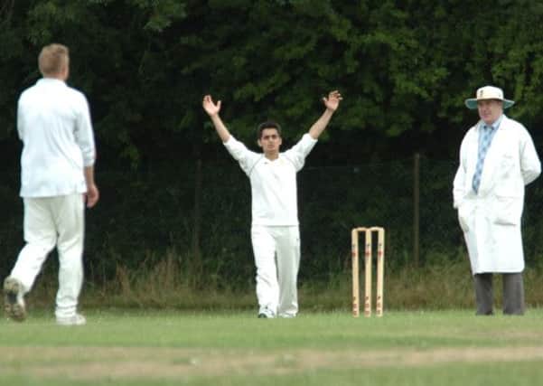 Action from Caddington's clash with Open University