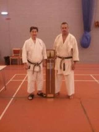 Dunstable Bushido Karate Club instructor Sensei Ivan Phillips gets his award and will also represent Great Britain