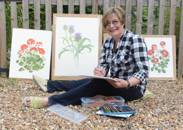 Toddington artist Sandra Wall Armitage who has been appointed president of the Society of Botanical Artists