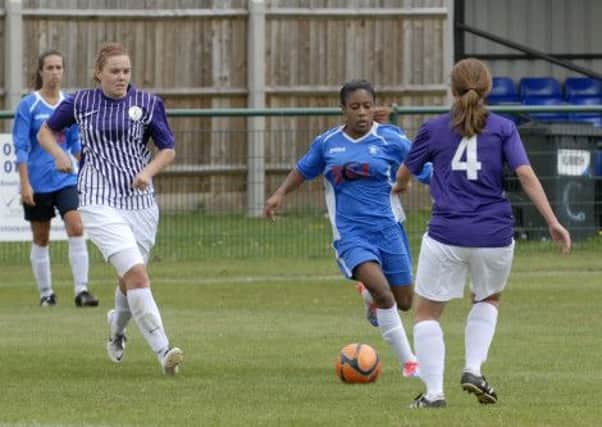 Action from AFC Dunstable Ladies v West Billericay