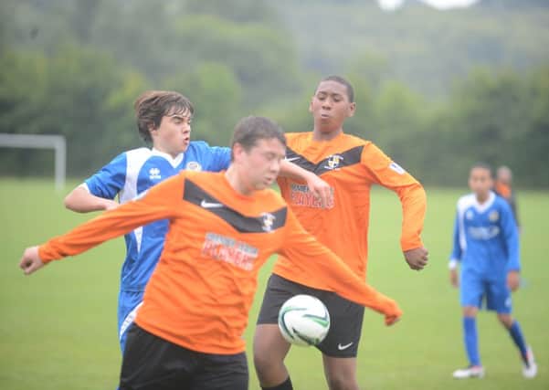 Action from Barton Rovers U14s v Luton Leagrave U14s