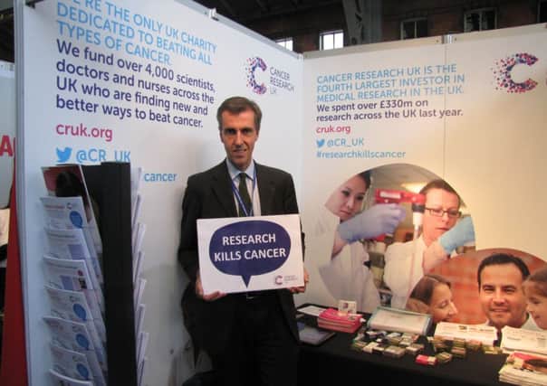 South West Beds MP Andrew Selous supports the Research Kills Cancer campaign