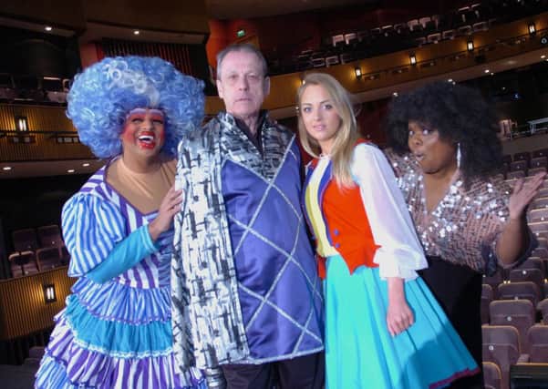 Leslie Grantham with fellow panto stars