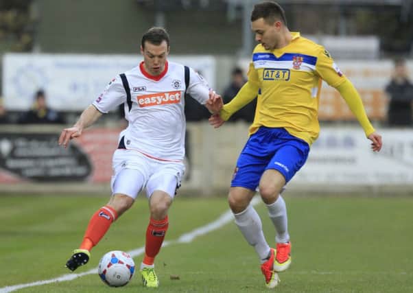 Shaun Whalley in action against Staines