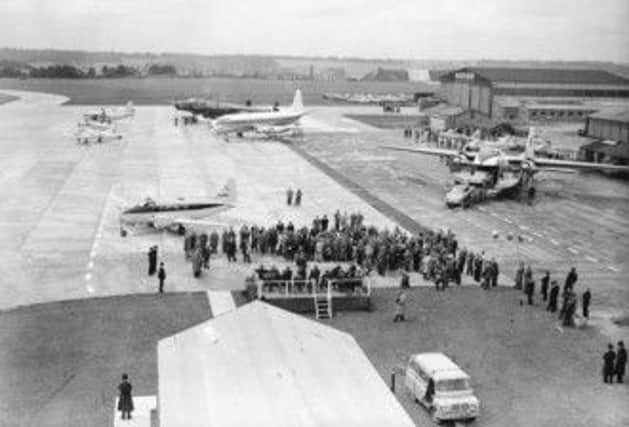 Luton Airport runway opening in 1960