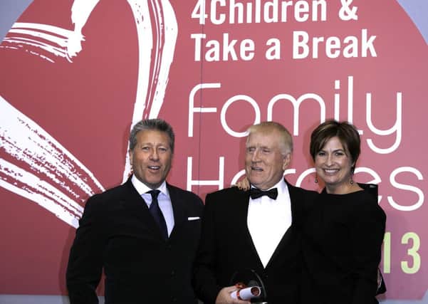 Phil Rutter (centre) with Emma Forbes and Magic FM's Neil Fox