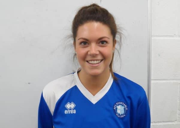 AFC Dunstable player of the match Charlotte South