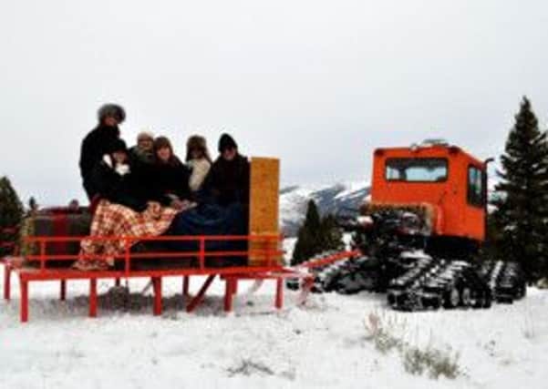 Tourists on Snowcat ride near The Ranch at Rock Creek in Montana. Picture: PA Photo/The Ranch at Rock Creek.