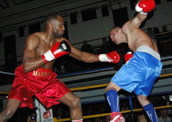 Action from Manny Muhammed's bout at the weekend