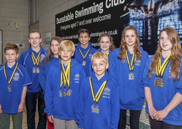 The swimmers from Dunstable SC
