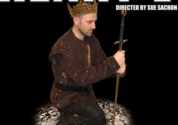 Peter Carter-Brown plays Henry V in the TADS production