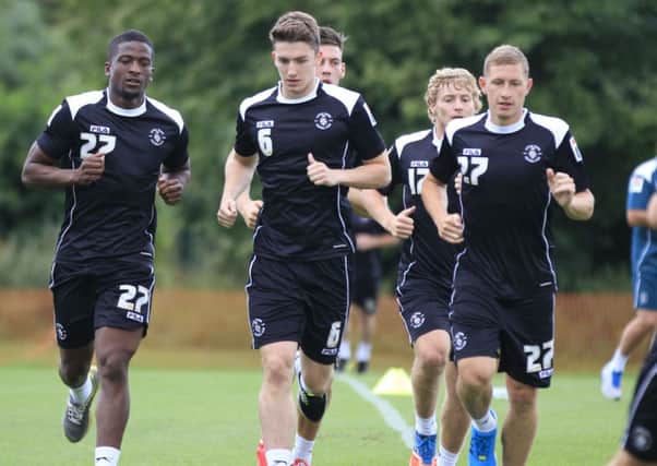 Town's players back at training
