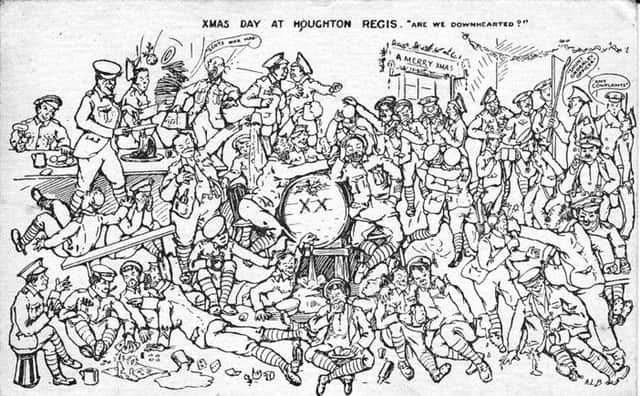 Houghton Regis Christmas Day cartoon.