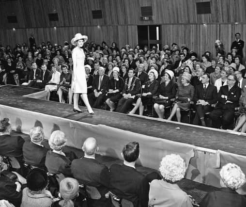 Fashion show at the Queensway Hall, Dunstable, in 1964.