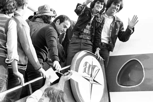 The Osmonds at Luton Airport 1973